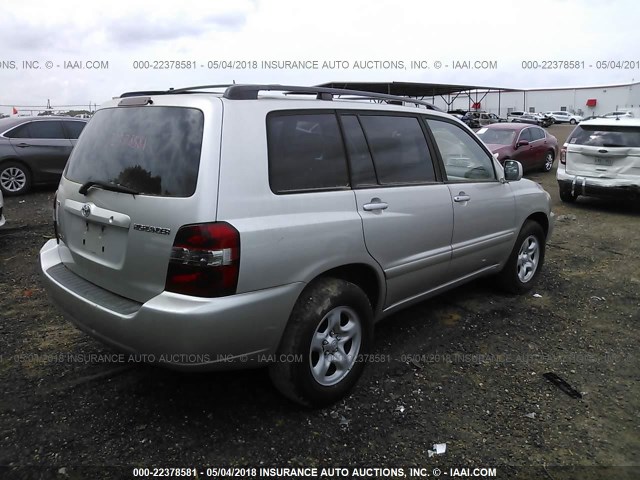 JTEGP21A550090374 - 2005 TOYOTA HIGHLANDER LIMITED SILVER photo 4