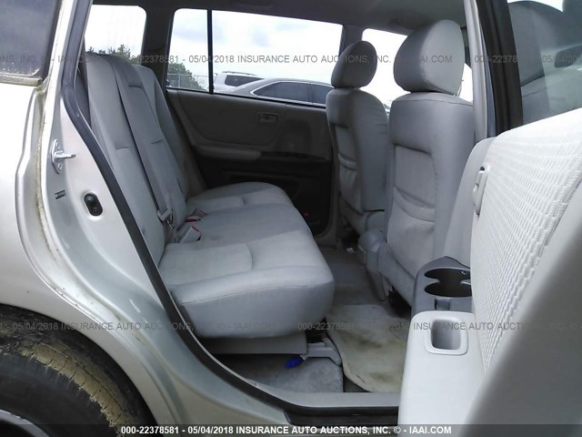 JTEGP21A550090374 - 2005 TOYOTA HIGHLANDER LIMITED SILVER photo 8