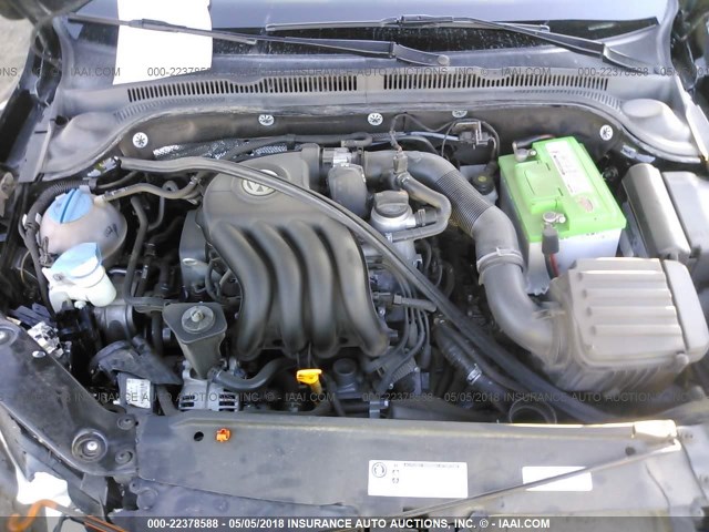3VW2K7AJ0DM210469 - 2013 VOLKSWAGEN JETTA S BLACK photo 10