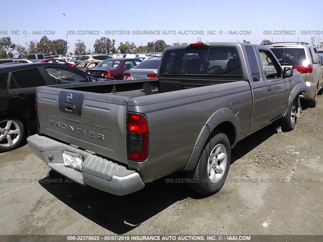 1N6DD26T04C480450 - 2004 NISSAN FRONTIER KING CAB XE GRAY photo 4