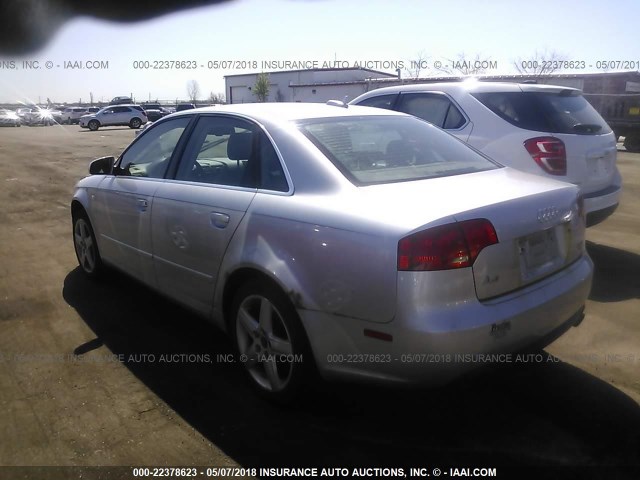 WAUDF68E05A430130 - 2005 AUDI A4 2.0T QUATTRO SILVER photo 3