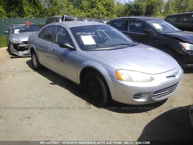 1C3EL46X12N172735 - 2002 CHRYSLER SEBRING LX SILVER photo 1