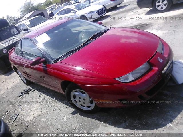 1G8ZH1274XZ173245 - 1999 SATURN SC2 RED photo 1