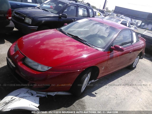1G8ZH1274XZ173245 - 1999 SATURN SC2 RED photo 2
