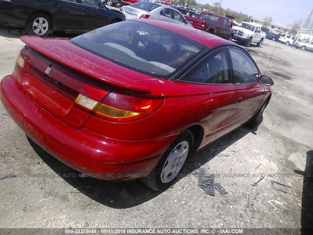 1G8ZH1274XZ173245 - 1999 SATURN SC2 RED photo 4