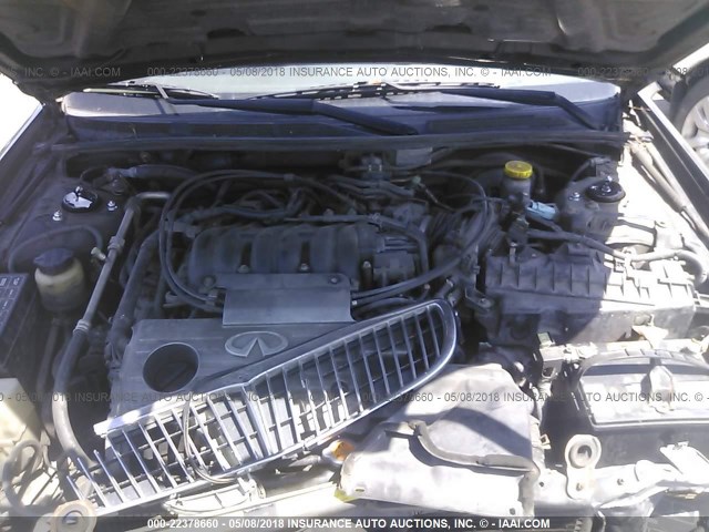 JNKCA31A61T010646 - 2001 INFINITI I30 GRAY photo 10