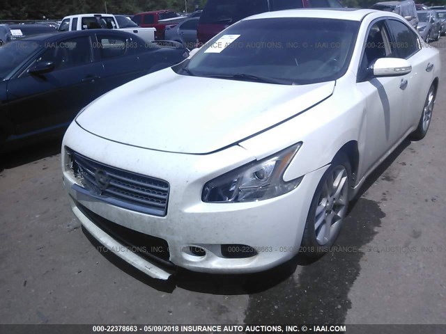 1N4AA5AP4BC841272 - 2011 NISSAN MAXIMA S/SV WHITE photo 6