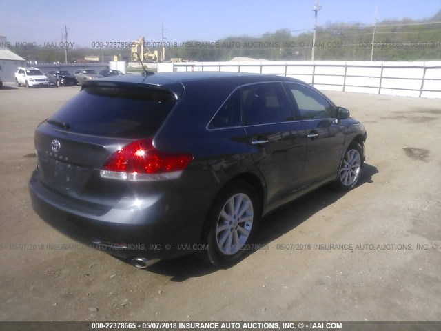 4T3ZA3BB6AU028807 - 2010 TOYOTA VENZA GRAY photo 4