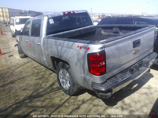 3GCUKREH9FG290547 - 2015 CHEVROLET SILVERADO K1500 LT SILVER photo 3