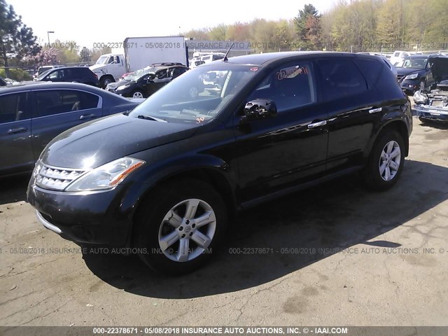 JN8AZ08W47W644311 - 2007 NISSAN MURANO SL/SE/S BLACK photo 2