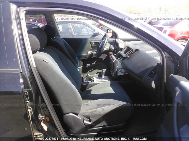 JN8AZ08W47W644311 - 2007 NISSAN MURANO SL/SE/S BLACK photo 5