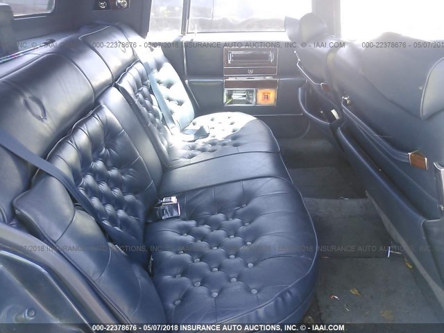 1G6DW51Y2KR726199 - 1989 CADILLAC BROUGHAM BLUE photo 8