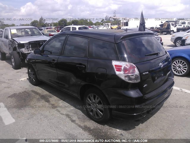 2T1KR32EX5C380082 - 2005 TOYOTA COROLLA MATRIX XR BLACK photo 3