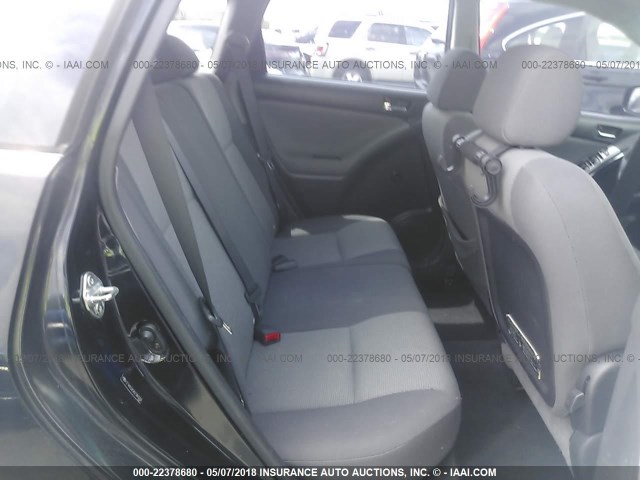 2T1KR32EX5C380082 - 2005 TOYOTA COROLLA MATRIX XR BLACK photo 8