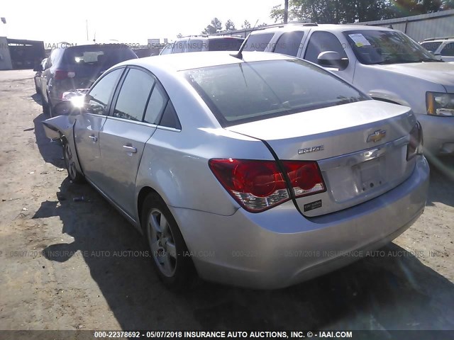 1G1PC5SB4D7200290 - 2013 CHEVROLET CRUZE LT SILVER photo 3