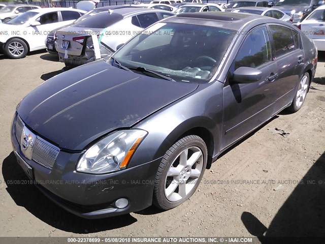 1N4BA41E05C849094 - 2005 NISSAN MAXIMA SE/SL GRAY photo 2