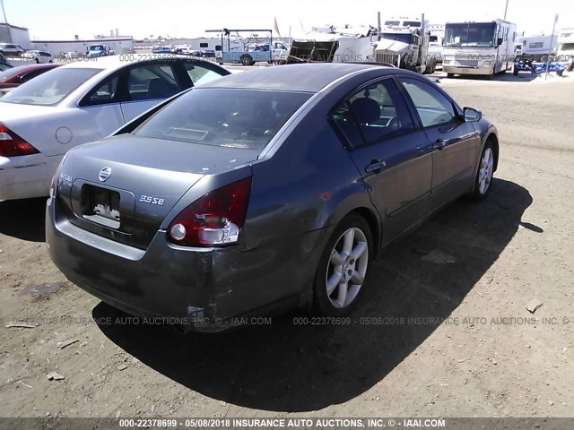 1N4BA41E05C849094 - 2005 NISSAN MAXIMA SE/SL GRAY photo 4