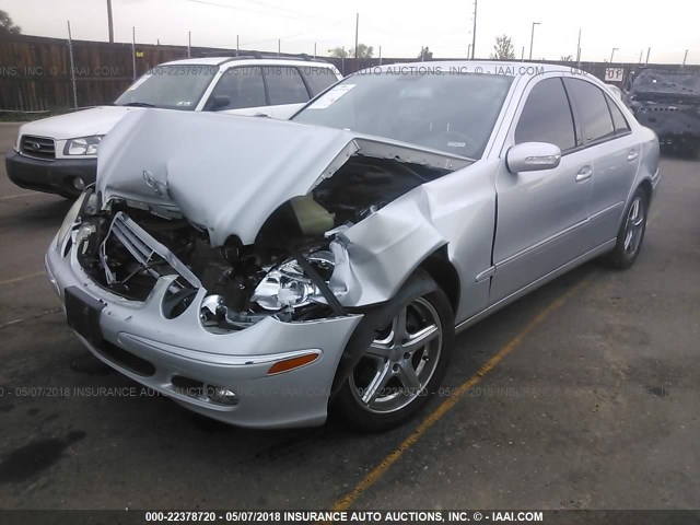 WDBUF87J16X190211 - 2006 MERCEDES-BENZ E 350 4MATIC SILVER photo 2