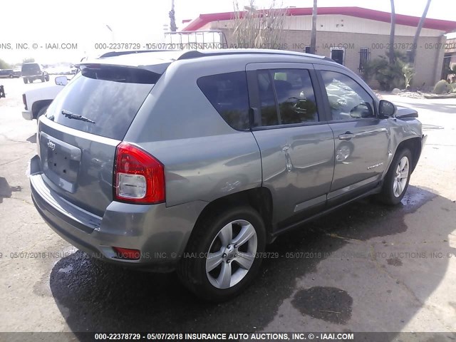 1J4NT1FB0BD286949 - 2011 JEEP COMPASS SPORT GRAY photo 4