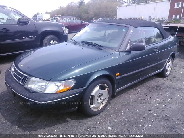 YS3DD78B1V7001153 - 1997 SAAB 900 S GREEN photo 2