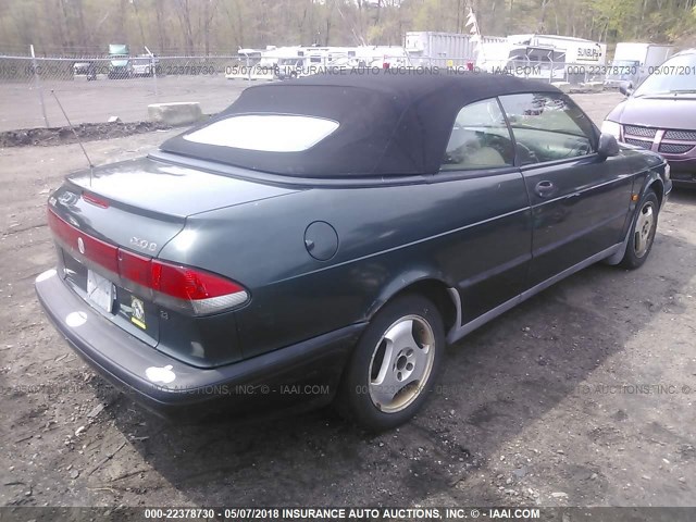 YS3DD78B1V7001153 - 1997 SAAB 900 S GREEN photo 4