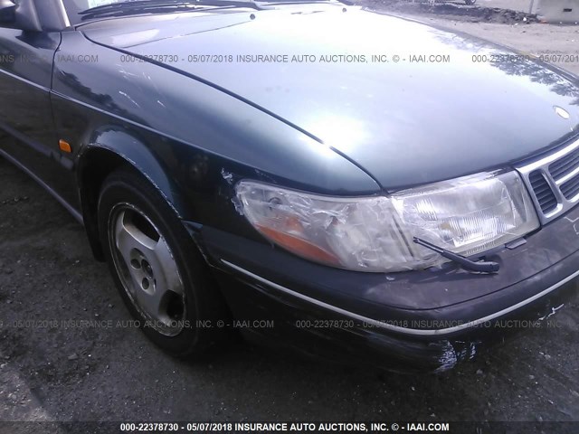 YS3DD78B1V7001153 - 1997 SAAB 900 S GREEN photo 6