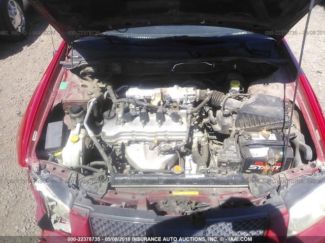 3N1CB51D65L551584 - 2005 NISSAN SENTRA 1.8/1.8S RED photo 10