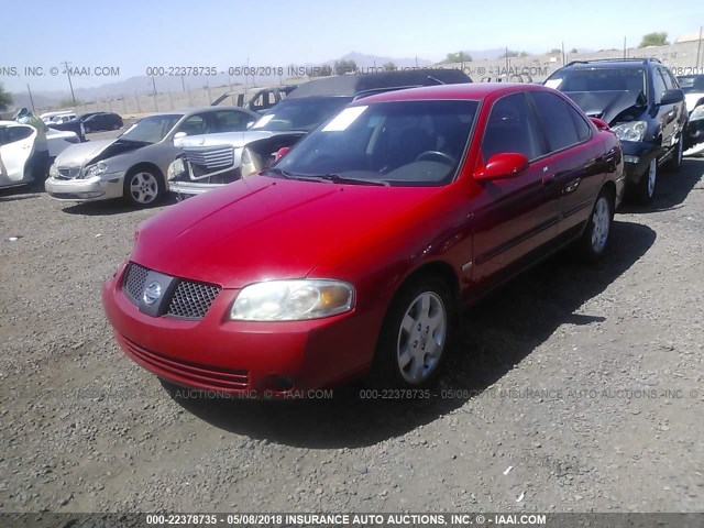 3N1CB51D65L551584 - 2005 NISSAN SENTRA 1.8/1.8S RED photo 2