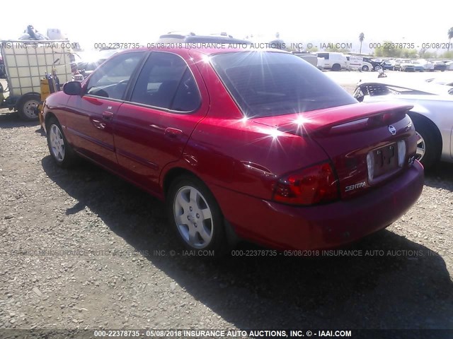 3N1CB51D65L551584 - 2005 NISSAN SENTRA 1.8/1.8S RED photo 3