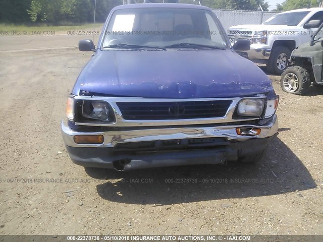 4TAVN52N0TZ118929 - 1996 TOYOTA TACOMA XTRACAB PURPLE photo 6