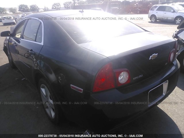 1G1ZG57B59F219417 - 2009 CHEVROLET MALIBU LS 黑色 照片 3