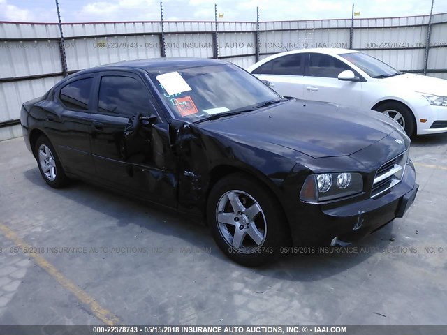 2B3CA3CV5AH285697 - 2010 DODGE CHARGER SXT BLACK photo 1