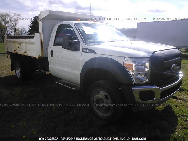 1FDUF5HY2BEA20887 - 2011 FORD F550 SUPER DUTY WHITE photo 1