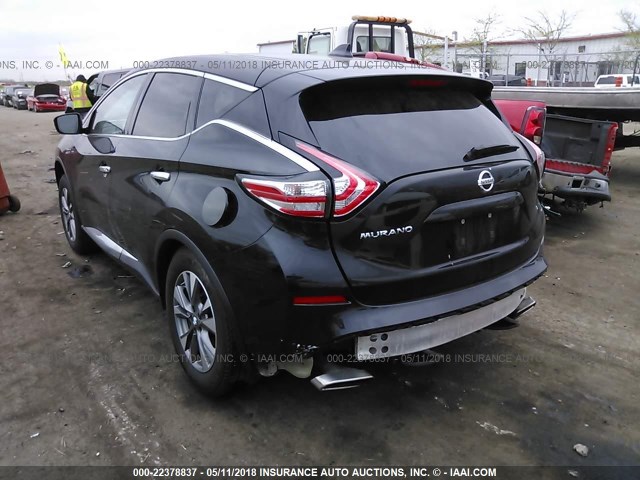 5N1AZ2MGXHN146638 - 2017 NISSAN MURANO S/SL/SV/PLATINUM BLACK photo 3