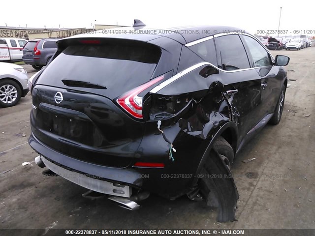 5N1AZ2MGXHN146638 - 2017 NISSAN MURANO S/SL/SV/PLATINUM BLACK photo 4