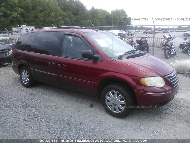 2C8GP64L95R390982 - 2005 CHRYSLER TOWN & COUNTRY LIMITED BURGUNDY photo 1