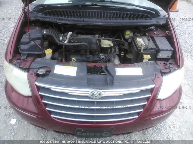 2C8GP64L95R390982 - 2005 CHRYSLER TOWN & COUNTRY LIMITED BURGUNDY photo 10