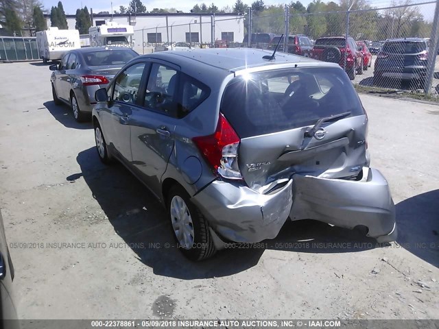 3N1CE2CP7EL351049 - 2014 NISSAN VERSA NOTE S/S PLUS/SV/SL GRAY photo 3