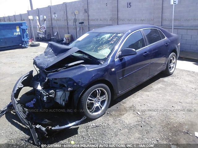 1G1ZG57N484214228 - 2008 CHEVROLET MALIBU LS 蓝色 照片 2