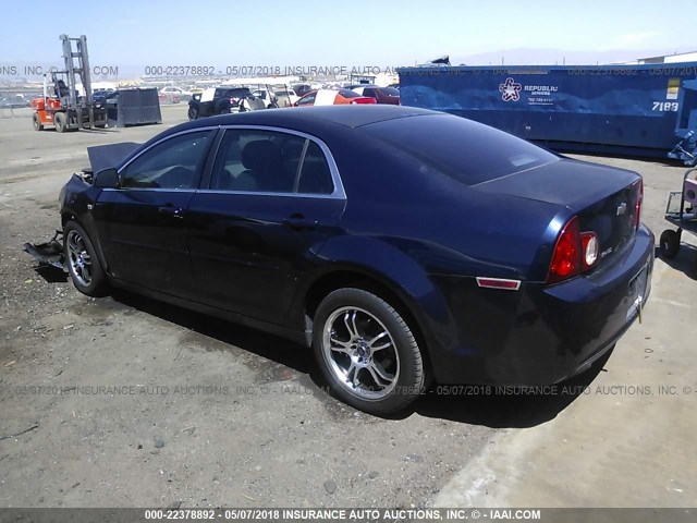 1G1ZG57N484214228 - 2008 CHEVROLET MALIBU LS 蓝色 照片 3