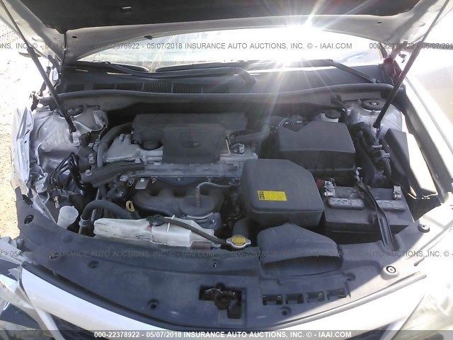 4T1BF1FK4DU223125 - 2013 TOYOTA CAMRY L/SE/LE/XLE SILVER photo 10