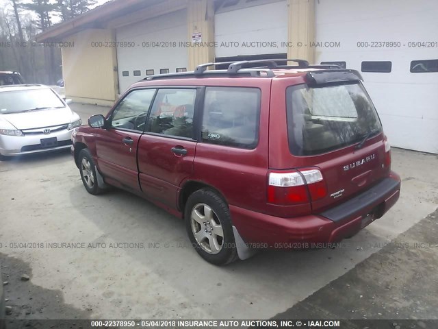 JF1SF65641H724712 - 2001 SUBARU FORESTER S 红色 照片 3