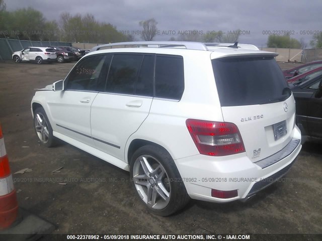 WDCGG8HB6AF490998 - 2010 MERCEDES-BENZ GLK 350 4MATIC WHITE photo 3