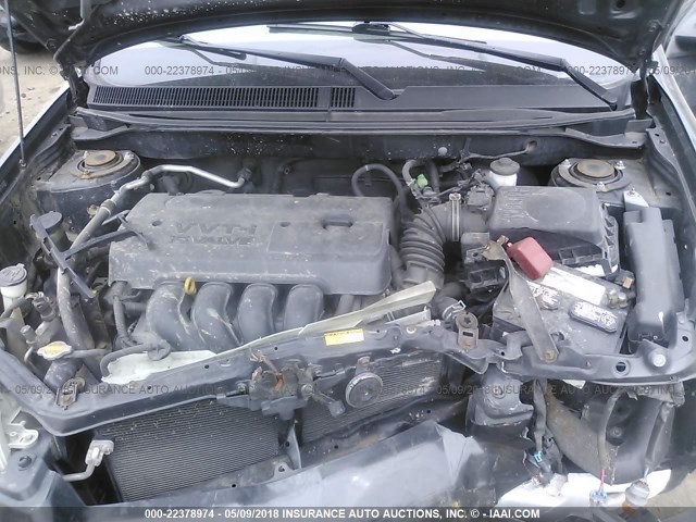 2T1KR32E75C483301 - 2005 TOYOTA COROLLA MATRIX XR BLACK photo 10