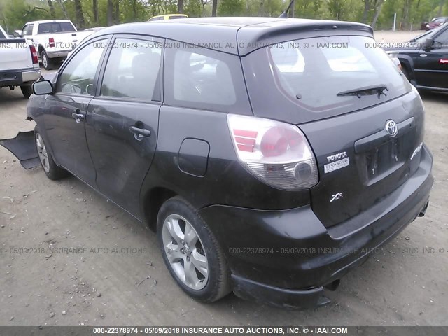 2T1KR32E75C483301 - 2005 TOYOTA COROLLA MATRIX XR BLACK photo 3