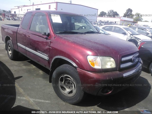 5TBRU34146S476332 - 2006 TOYOTA TUNDRA ACCESS CAB SR5 RED photo 1