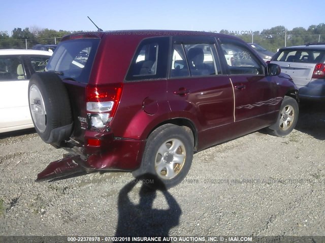 JS3TD941464101196 - 2006 SUZUKI GRAND VITARA  MAROON photo 4