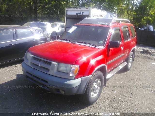 5N1ED28Y8YC554134 - 2000 NISSAN XTERRA XE/SE RED photo 2