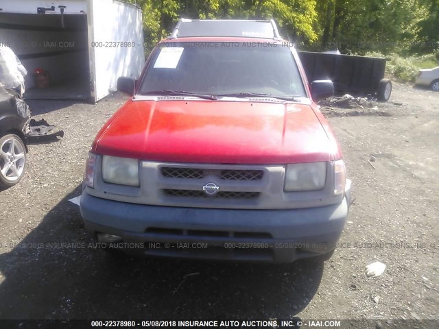 5N1ED28Y8YC554134 - 2000 NISSAN XTERRA XE/SE RED photo 6