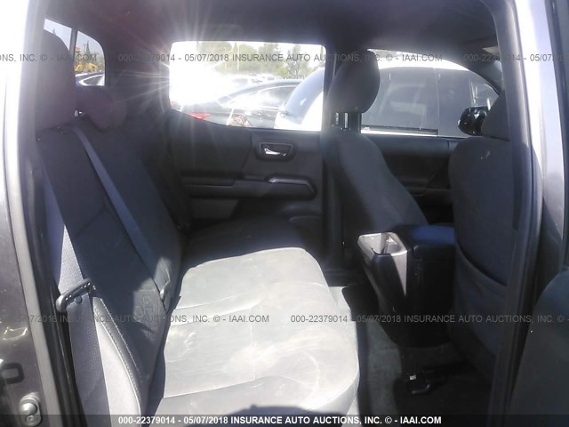 3TMDZ5BN8HM016503 - 2017 TOYOTA TACOMA DBL CAB/SR5/TRD SPORT/OR GRAY photo 8